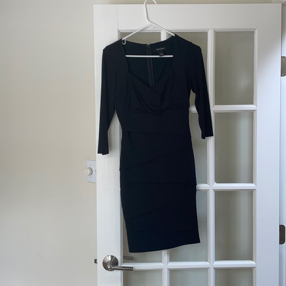 Formal Black House White Market Dress